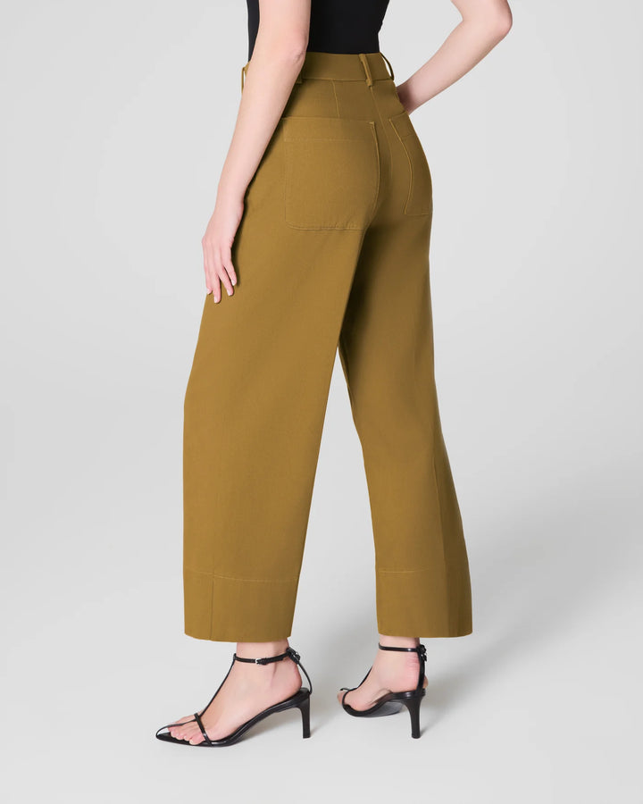 Spanx Flax Tall Stretch Crop Wide Leg 2.0 Pant