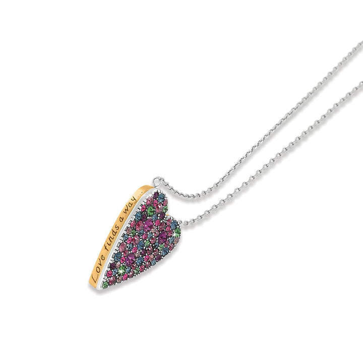 Brighton Love Messages Love Finds A Way Reversible Necklace