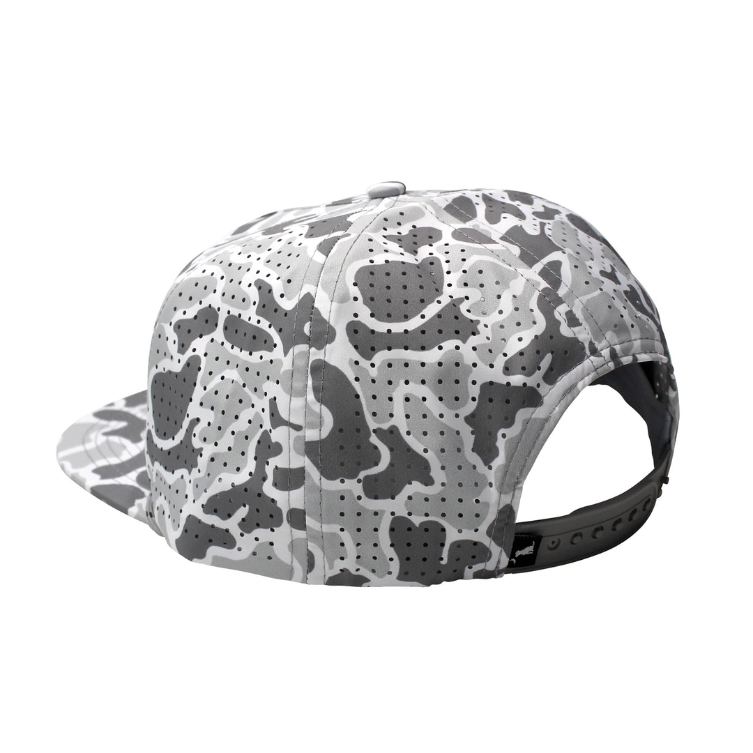 Local Boy Perforated Flat Brim Woven Patch Hat