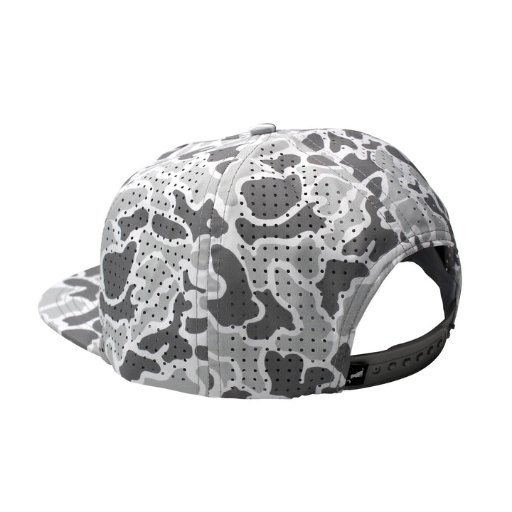 Local Boy Perforated Flat Brim Woven Patch Hat