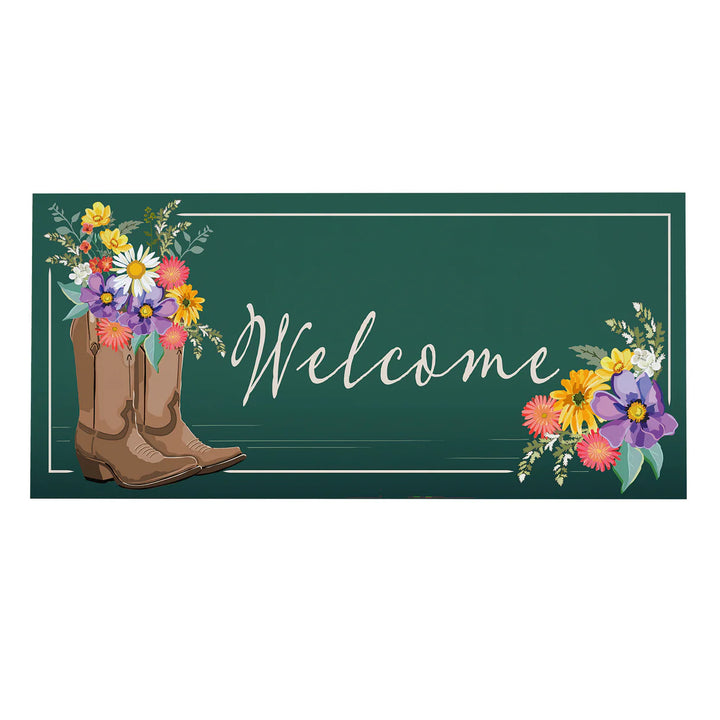 Evergreen Boots And Bow Floral Sassafras Switch Mat Insert