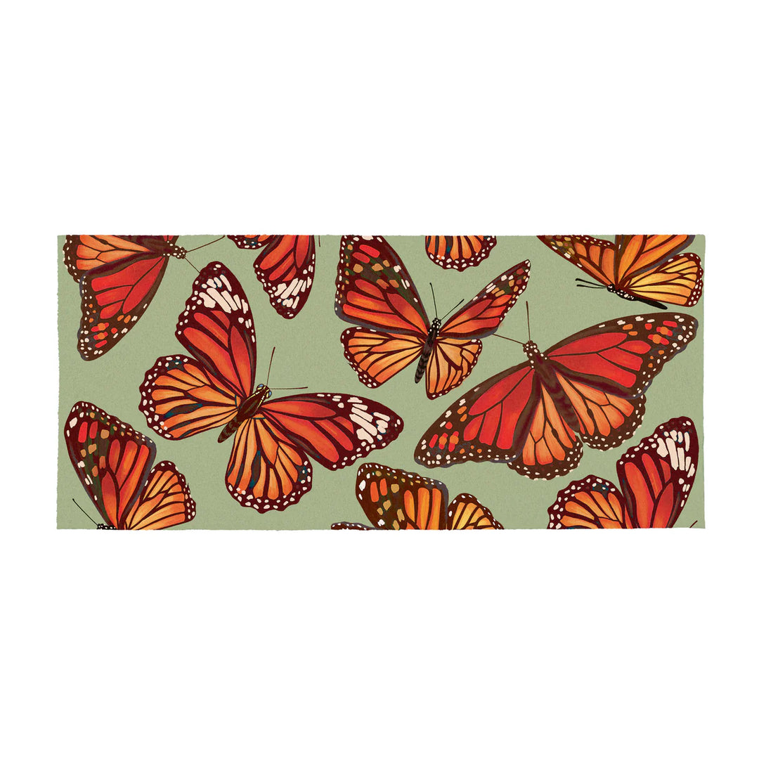 Evergreen Harvest Blossom Butterfly Flocked Coir Sassafras Switch Mat Insert