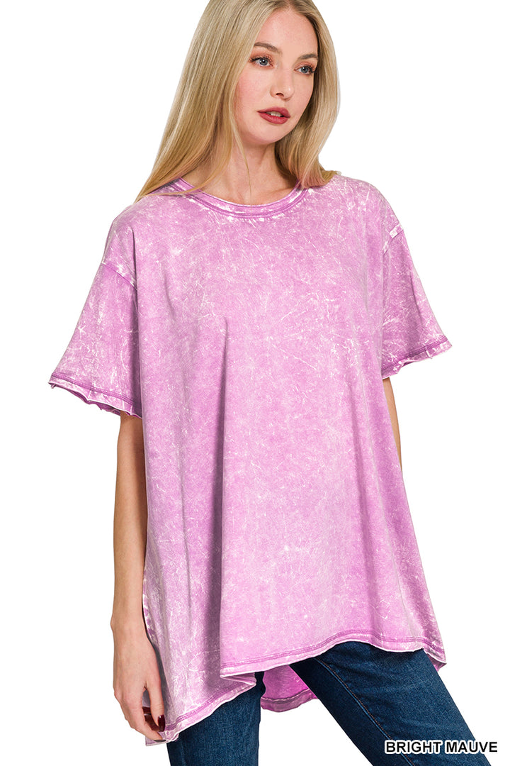 Zenana Drop Shoulder Oversized Top