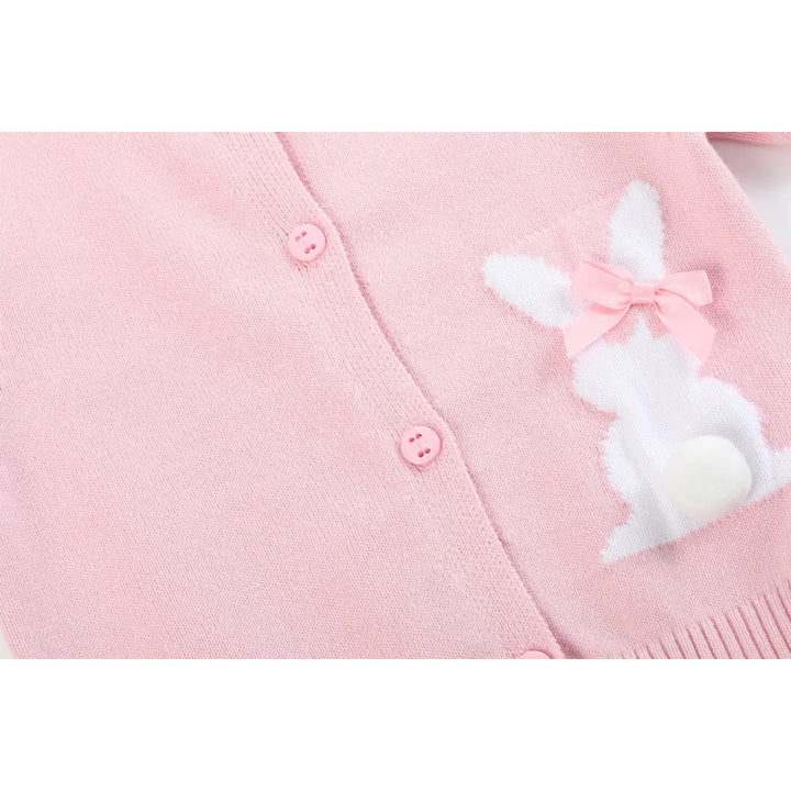 Lil Cactus Pink Knit Bunny Cardigan