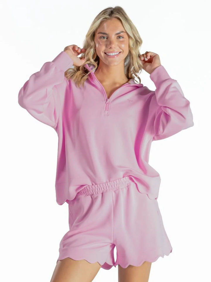 Simply Southern Blush Scalloped Short