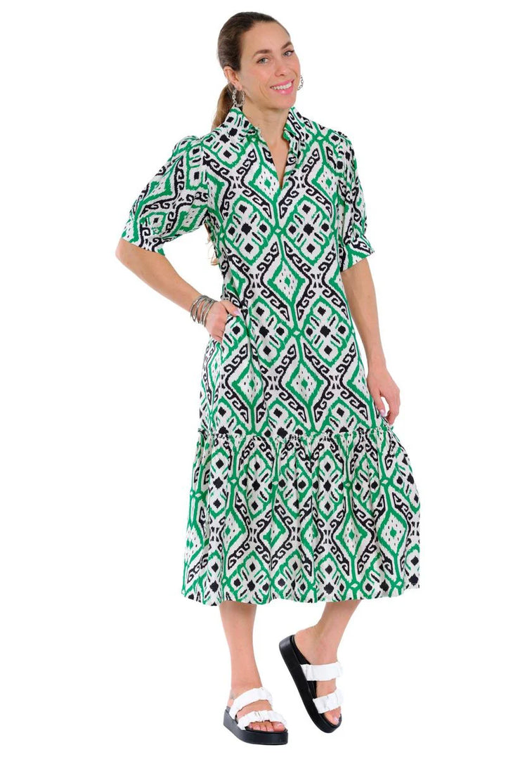 Lior Mika #2 Kelly Greek Collared Long Dress