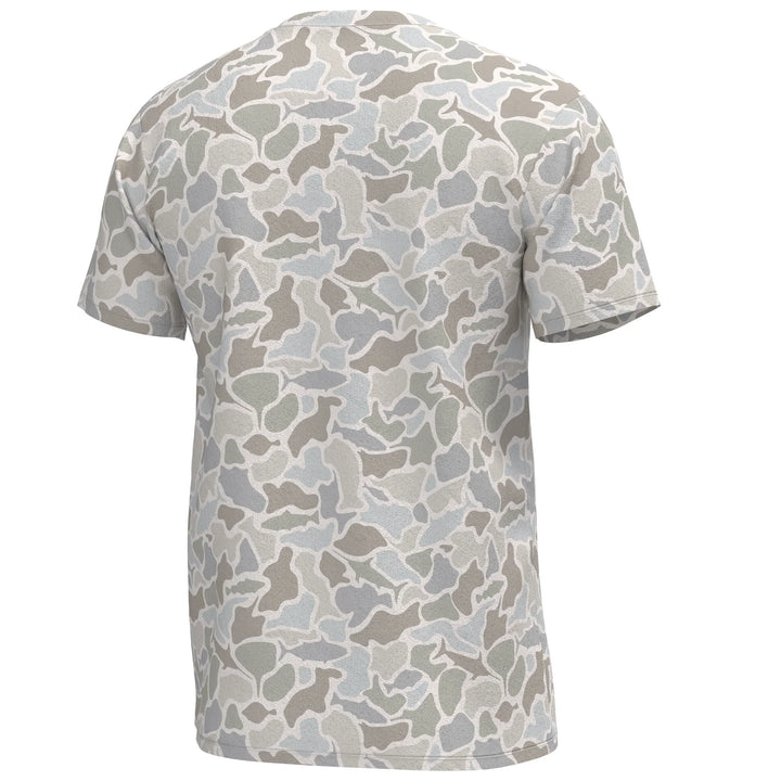 Local Boy Saltwater Camo Short Sleeve Heather Blend Crew