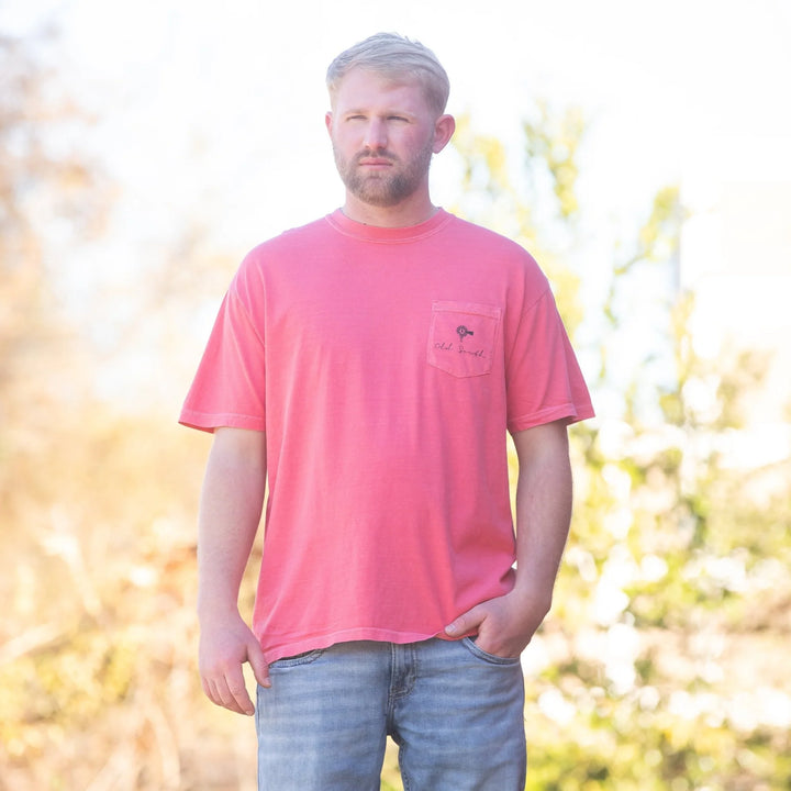 Old South Watermelon Neon Deer Sign - Short Sleeve Tee