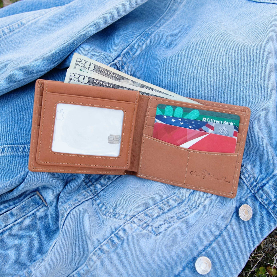Old South Leather Bi-Fold Wallet