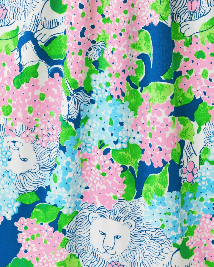 Lilly Pulitzer Amiria Starlight Navy Lydia The Lion Maxi Dress