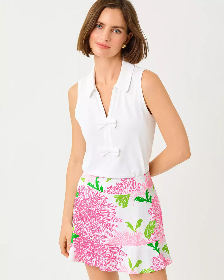 Lilly Pulitzer UPF 50+ Luxletic Frida Sleeveless Bow Polo