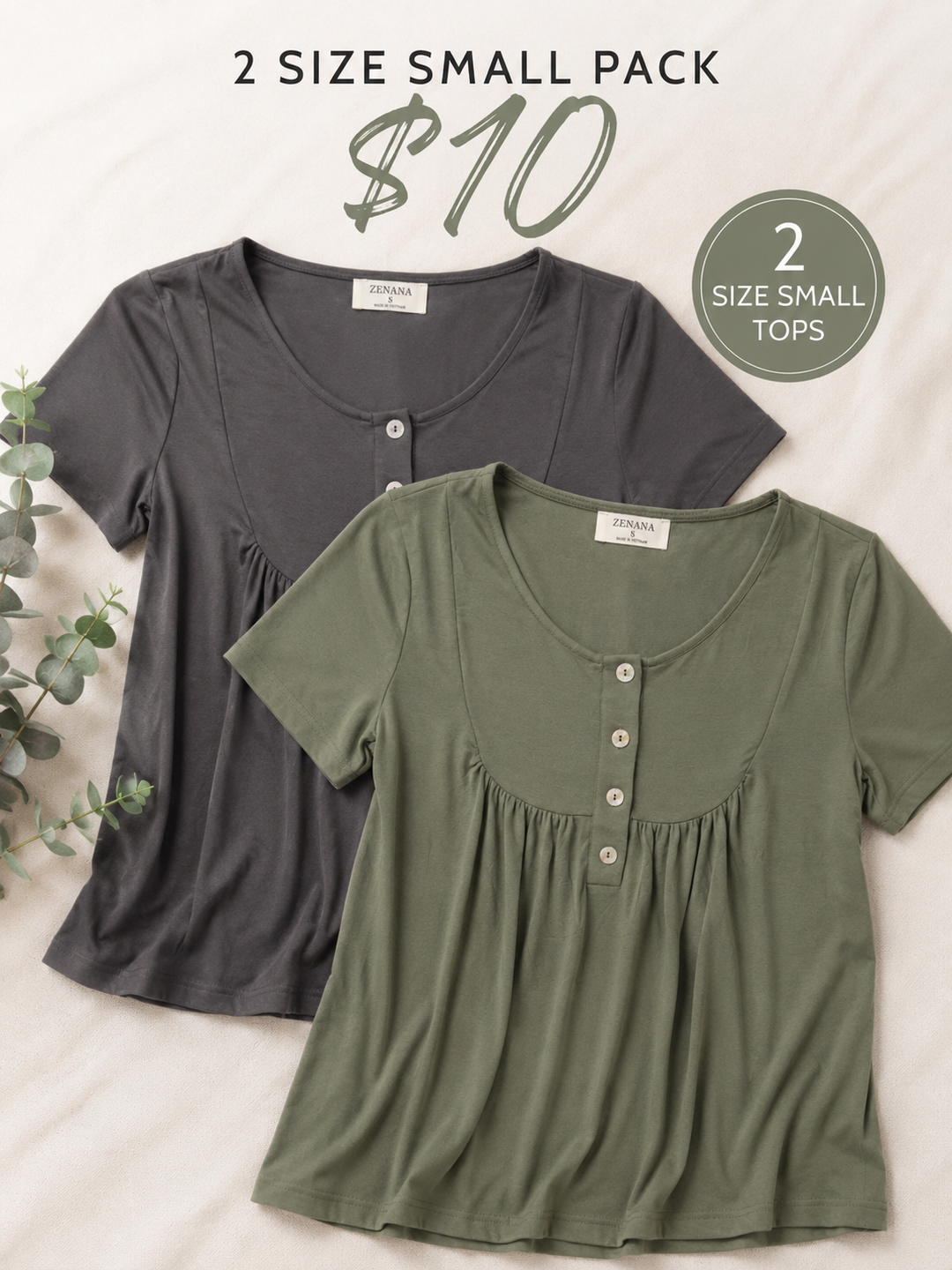 2 Size Small Tops for $10