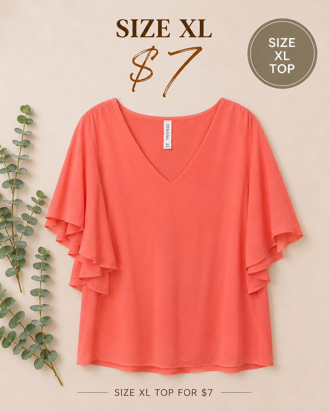 Flowy Top Size XL $7