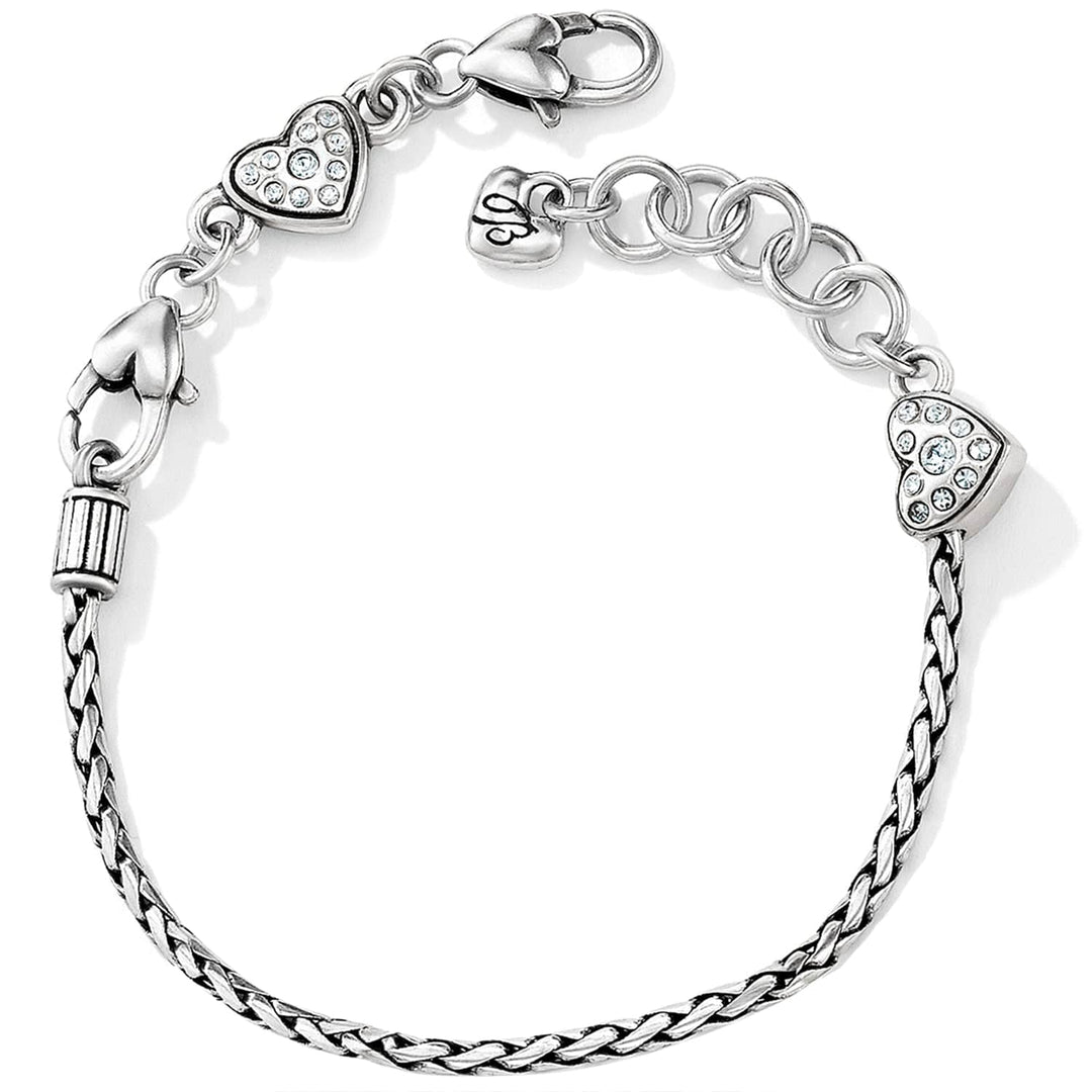 Heart Slide Charm Bracelet