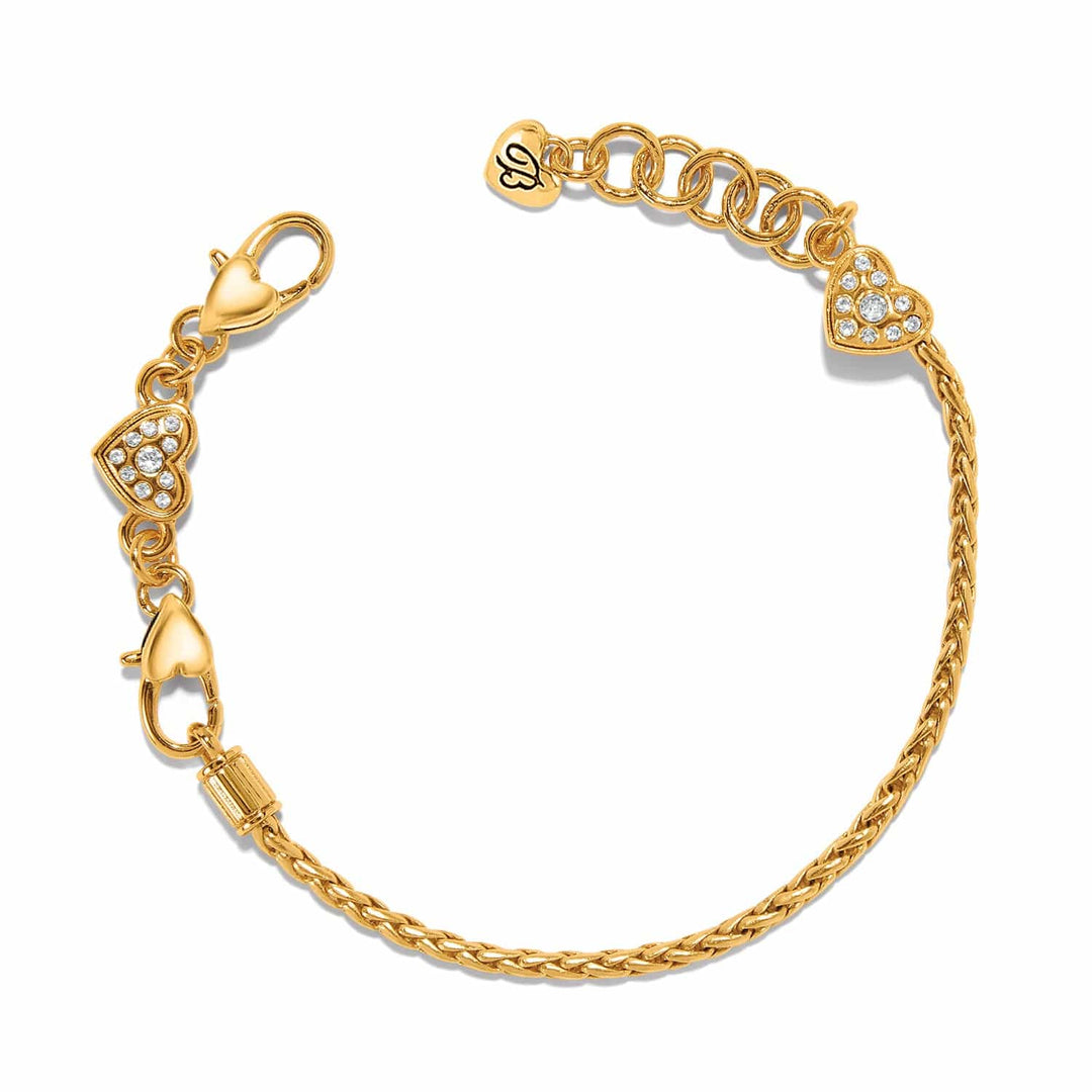 Heart Slide Charm Bracelet