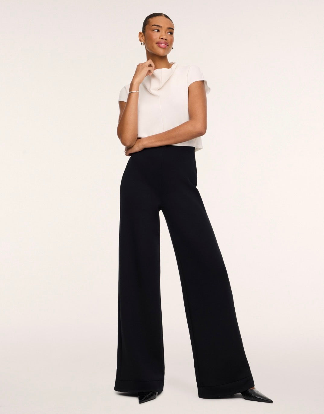 Spanx Airessentials Draped Cowl Neck Jumpsuit