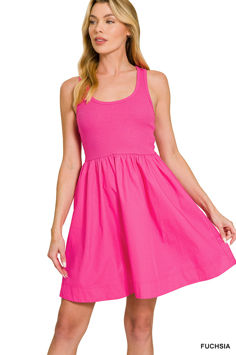 HOT BUY 🔥 Fuchsia Mini Tank Dress With Pockets – Rebecca's of Clinton
