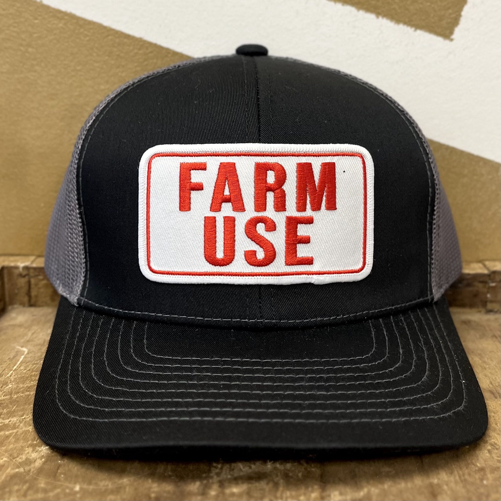 Farm Use Patch Black/Grey Mesh Back Hat – Rebecca's of Clinton