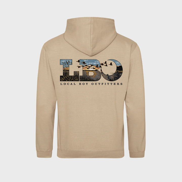 Local Boy Outfitters Desert Sand Youth LBO Marsh Scene Brushwood Hoodie