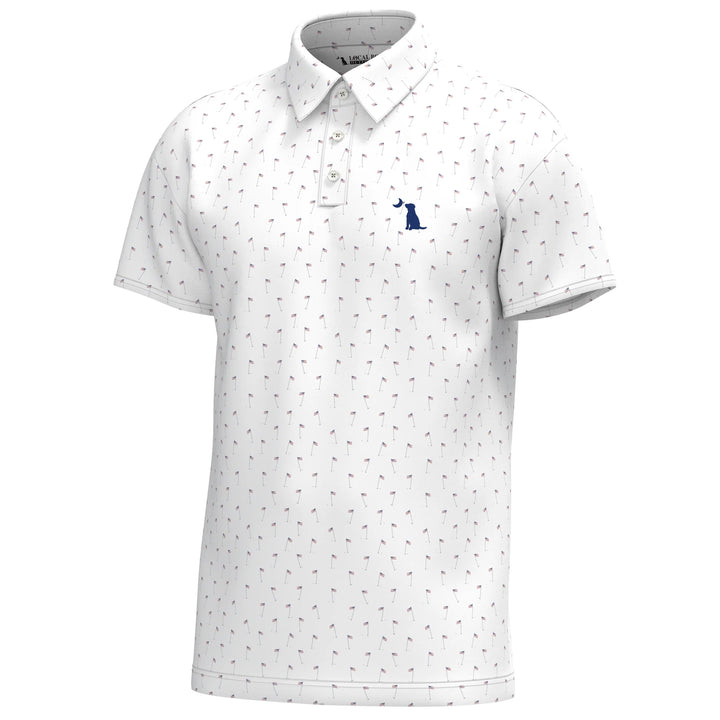 Local Boy Red, White, & Blue Dirty Myrtle Polo - USA 19th Hole
