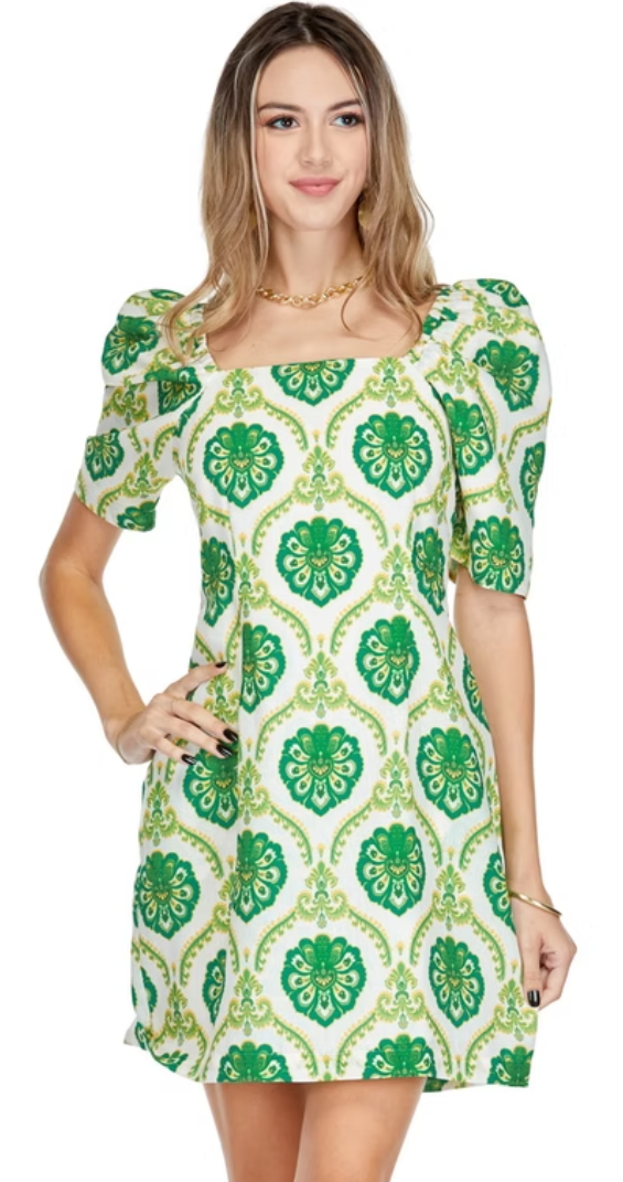 green joy dress J. Marie Joyce Ruffle Strap Midi Dress in Hunter Green Gingham X-Small
