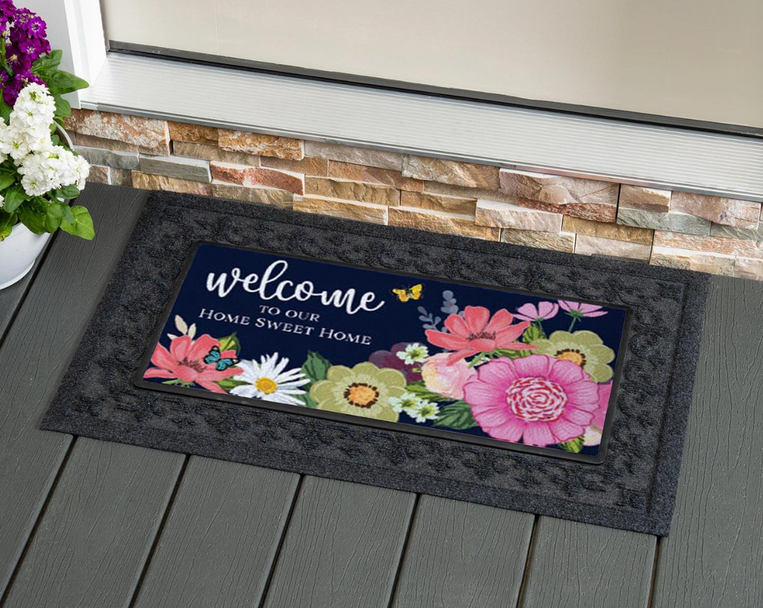 Evergreen Embossed Fleur de Lis Sassafras Mat Tray