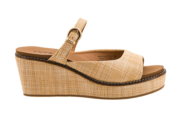 Corkys Raffia Treat Yourself Wedge