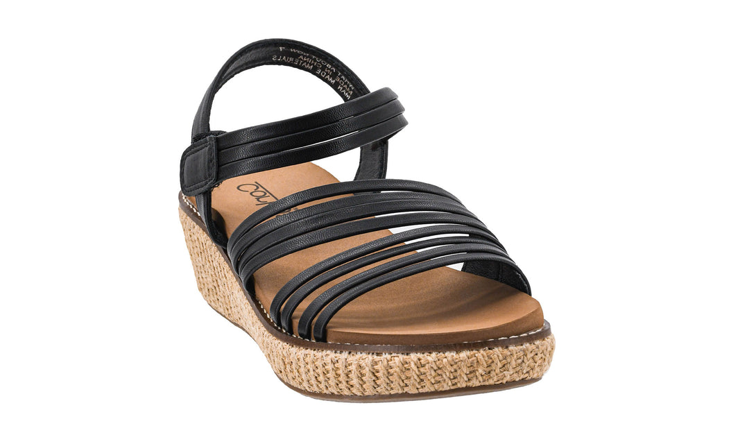 Corkys Black What About Now Wedge