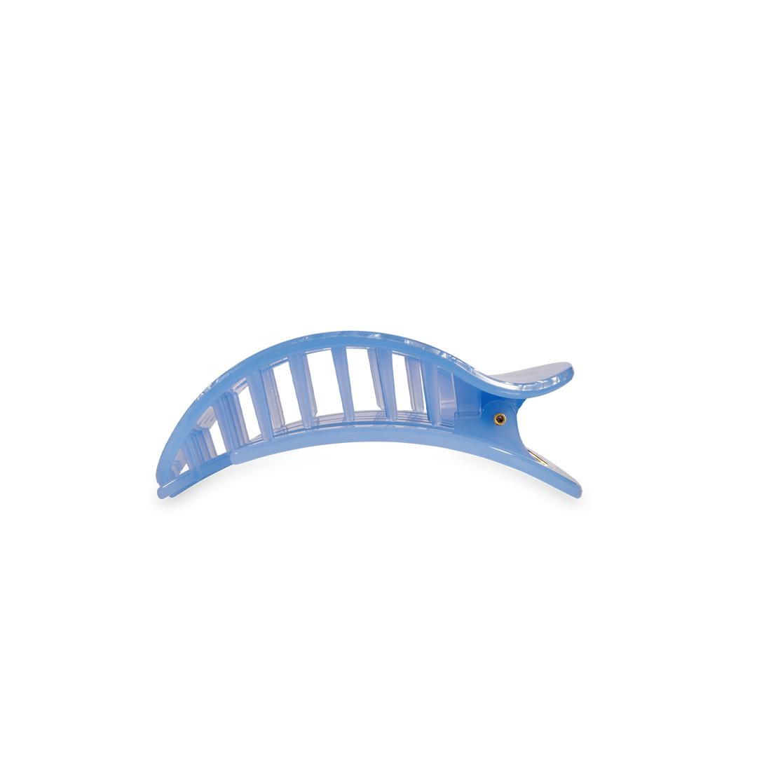 Teleties Flat Round Hair Clip | Small | Blue Lagoon