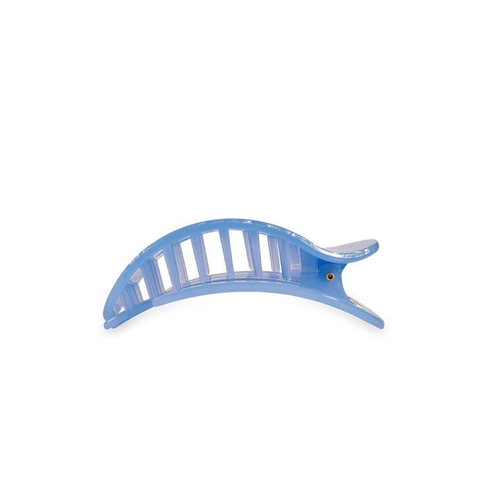 Teleties Flat Round Hair Clip | Small | Blue Lagoon