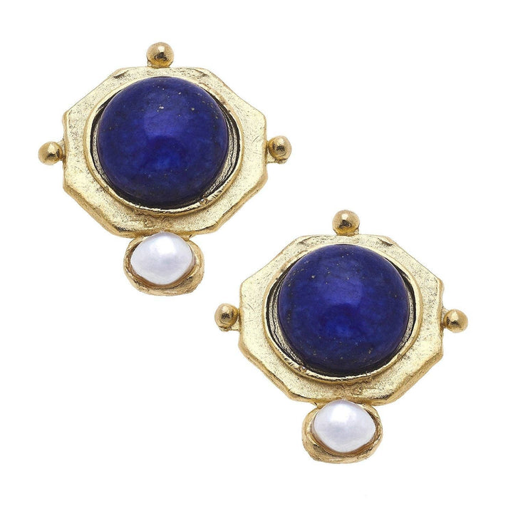 Susan Shaw Blue Lapis Becca Studs