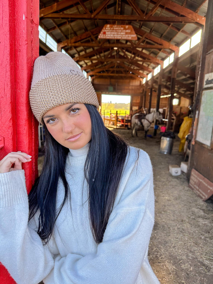 Rhinestone Net Cuff C.C Beanie