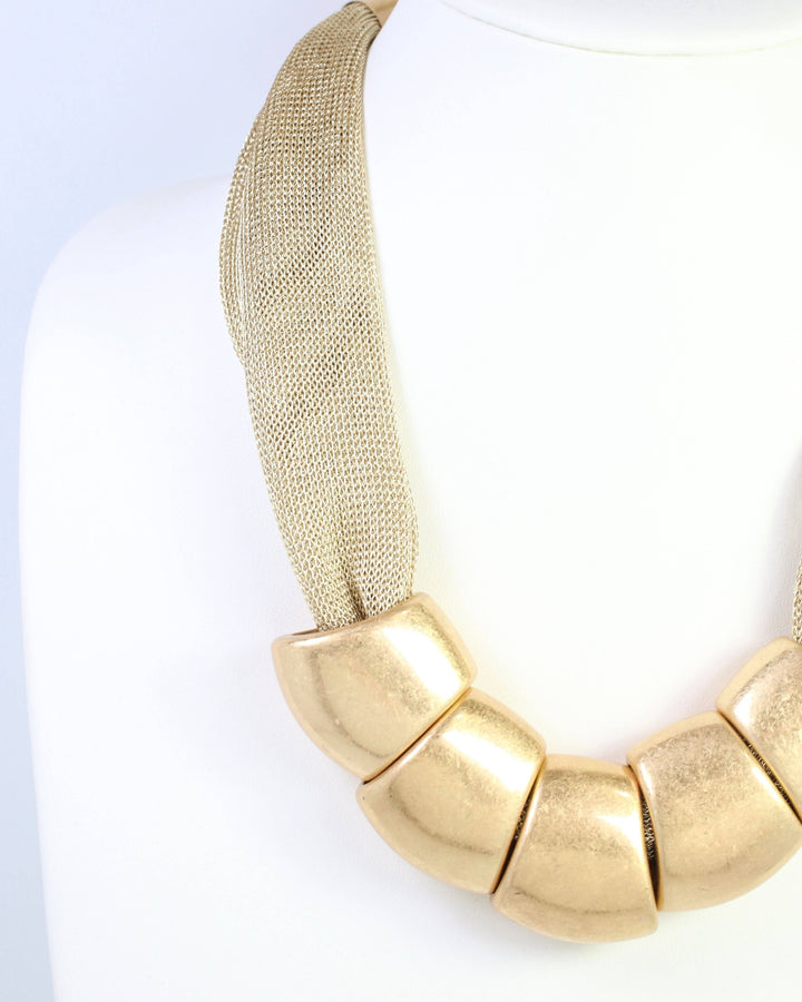 Alexis Mesh Necklace Gold