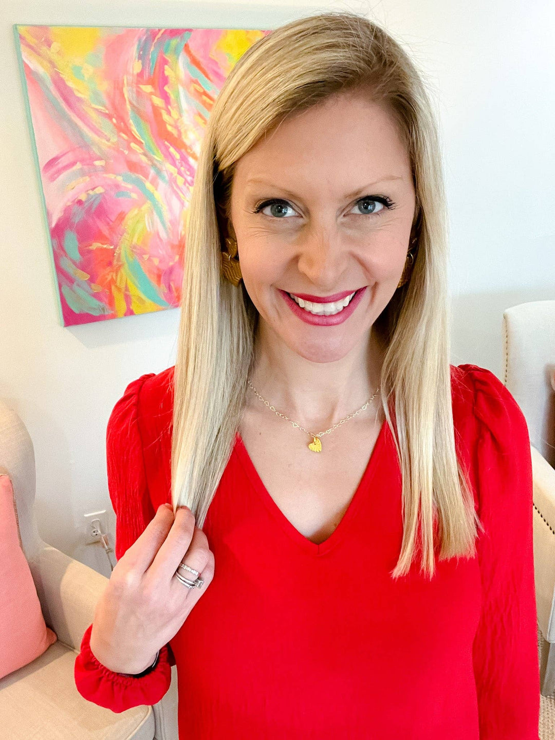 Hidden Truth Jewelry Gold Heart Chain with Tiny Heart