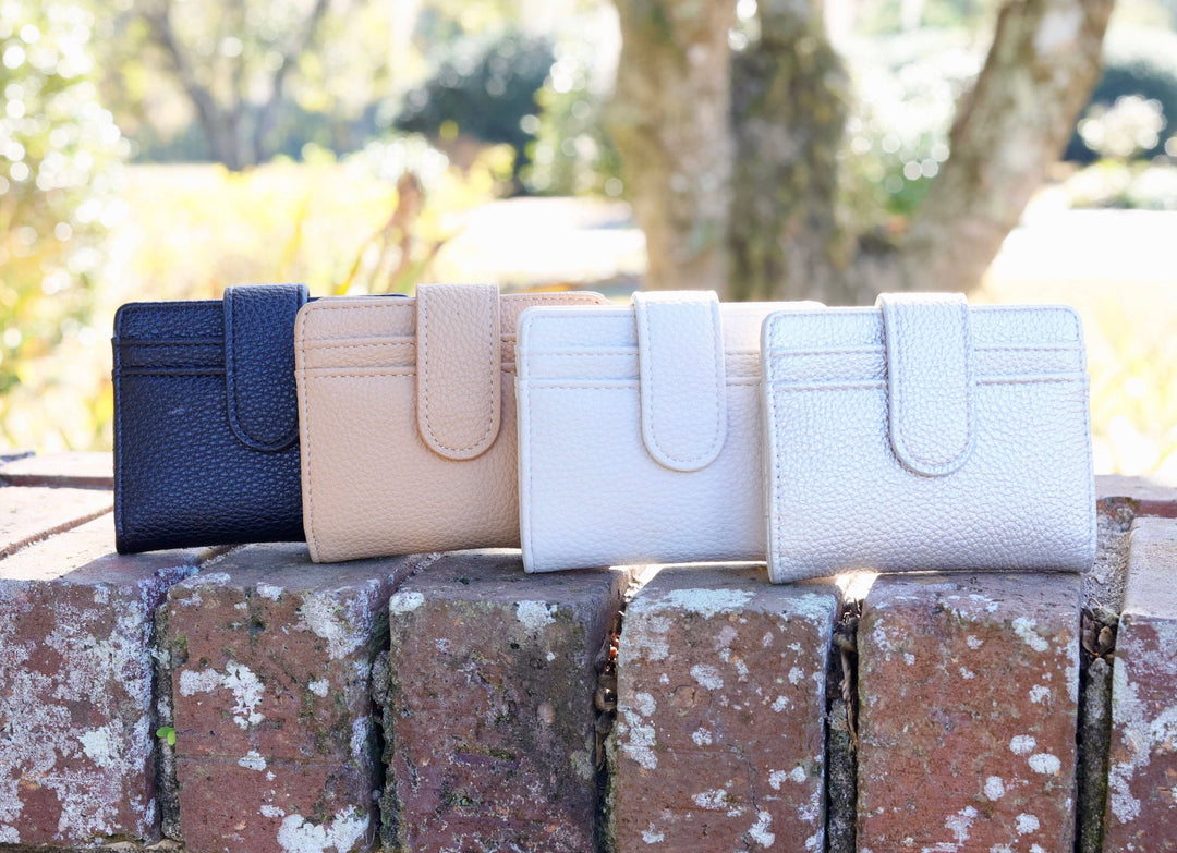 Caroline Hill Tate Card Holder Wallet- Black