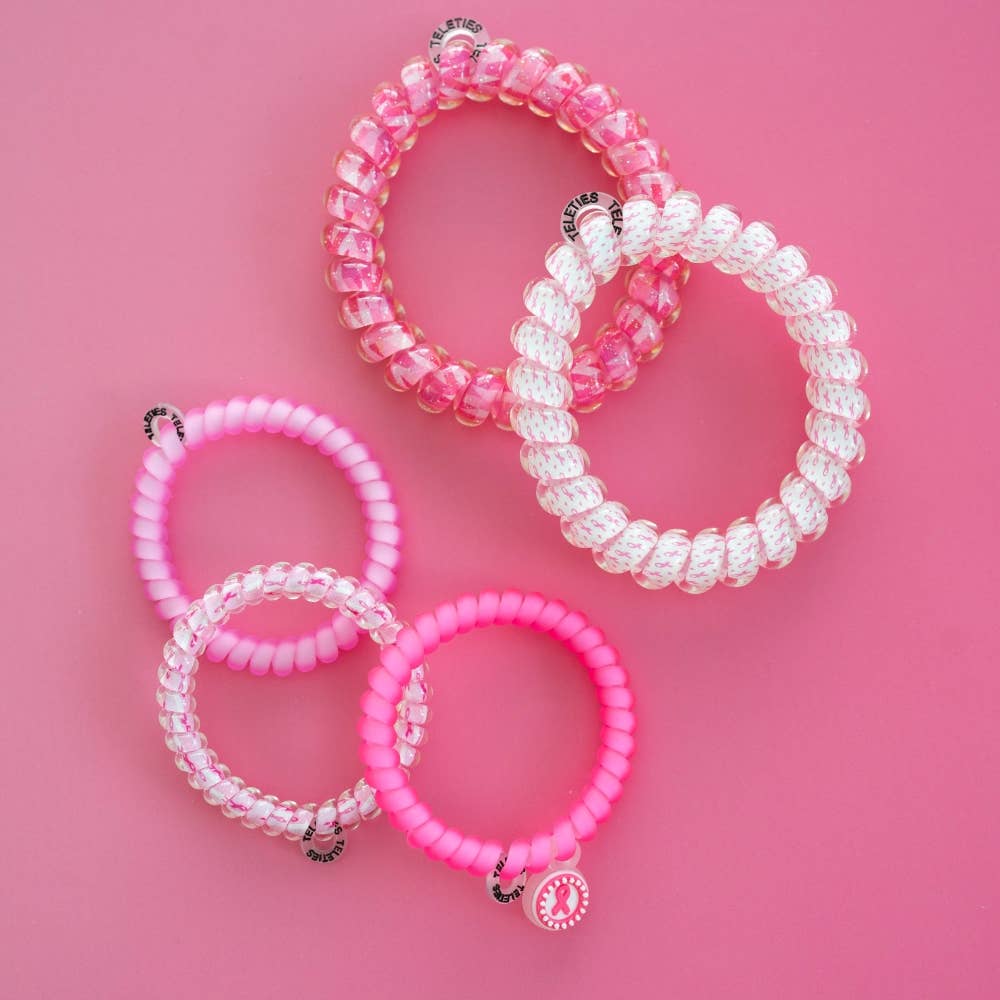 Teleties Breast Cancer Awareness | Mix Pack | Hair Ties