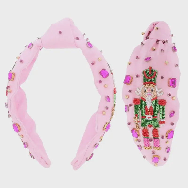 Jane Marie Pink Satin Nutcracker Headband