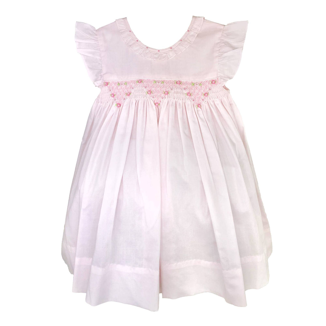 Pink Corded Smocked Heirloom Dress