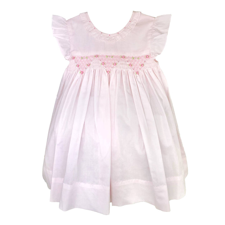 Pink Corded Smocked Heirloom Dress
