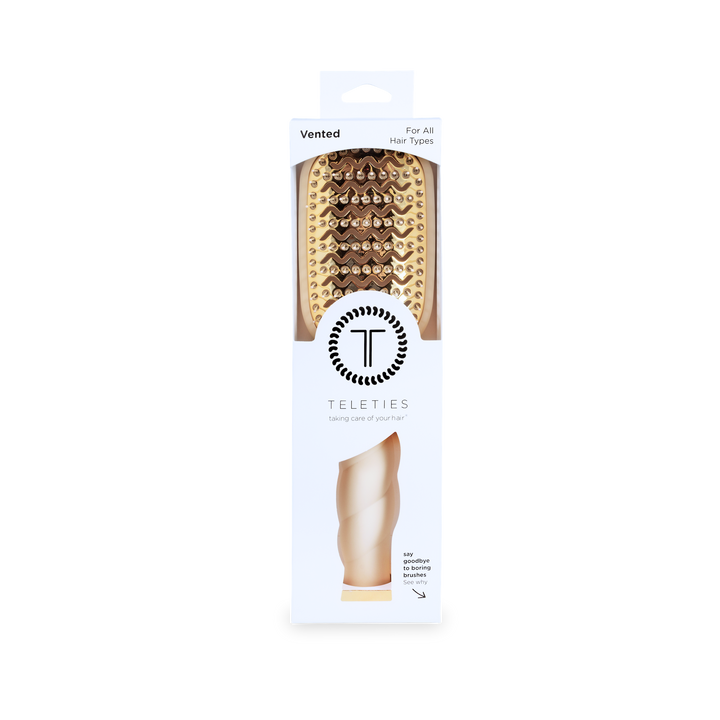 Teleties Vented Hair Brush | Tan