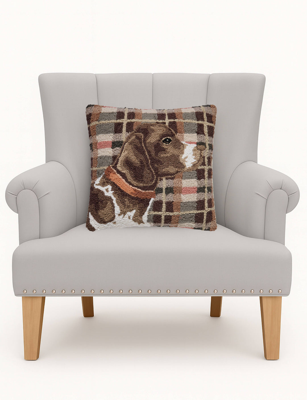 Peking Handicraft Hunting Dog Hook Pillow