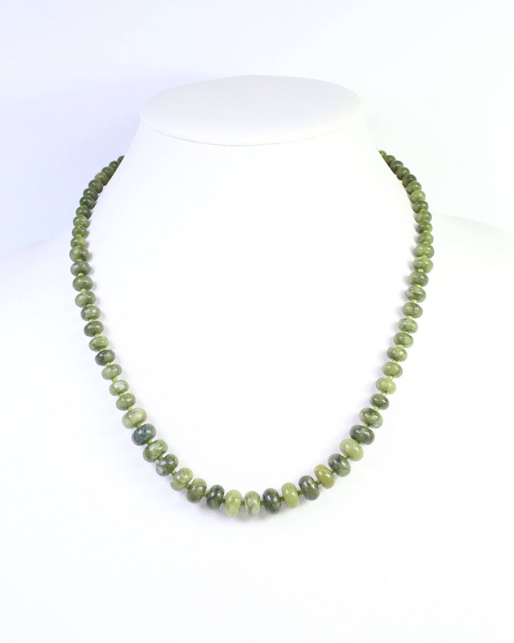 Marcela Stone Beaded Necklace Olive