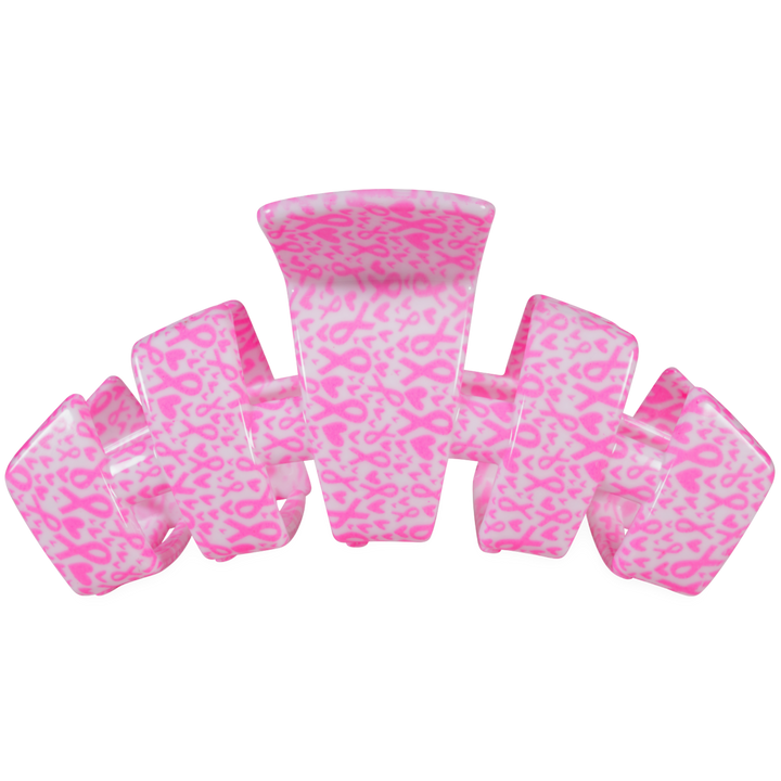 Teleties Classic | Breast Cancer Awareness | Large | Claw Clip