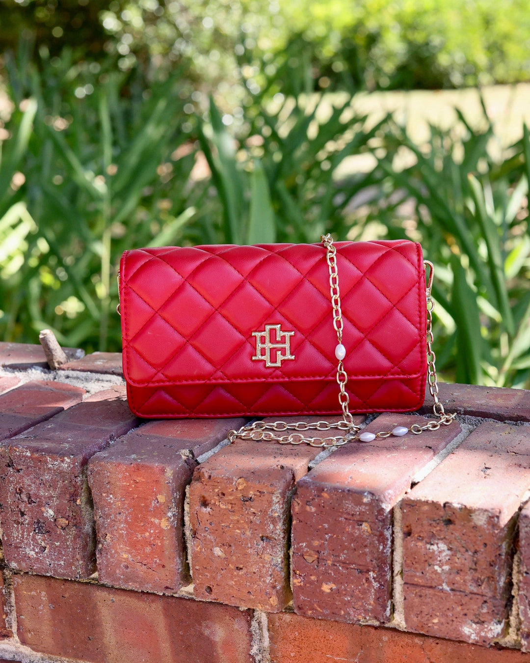 Caroline Hill Red Square Brynleigh Clutch Crossbody