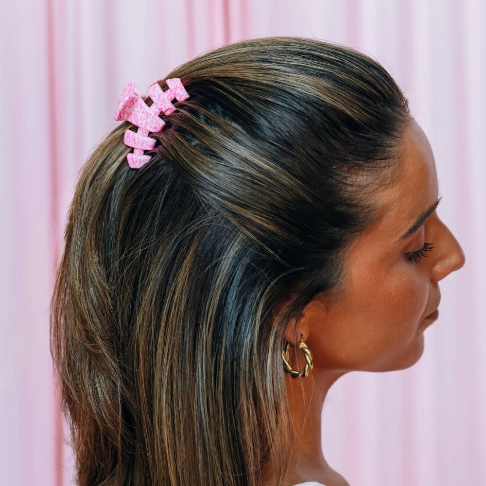Teleties Classic | Breast Cancer Awareness | Small | Claw Clip