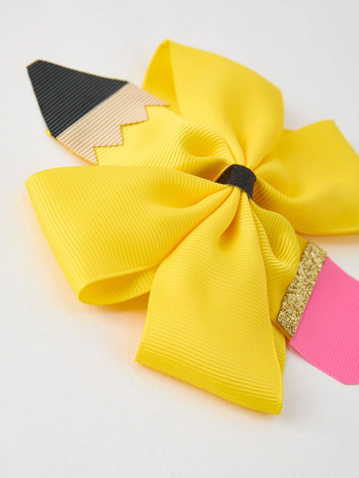 Back To School Pencil Hair Bow Clip