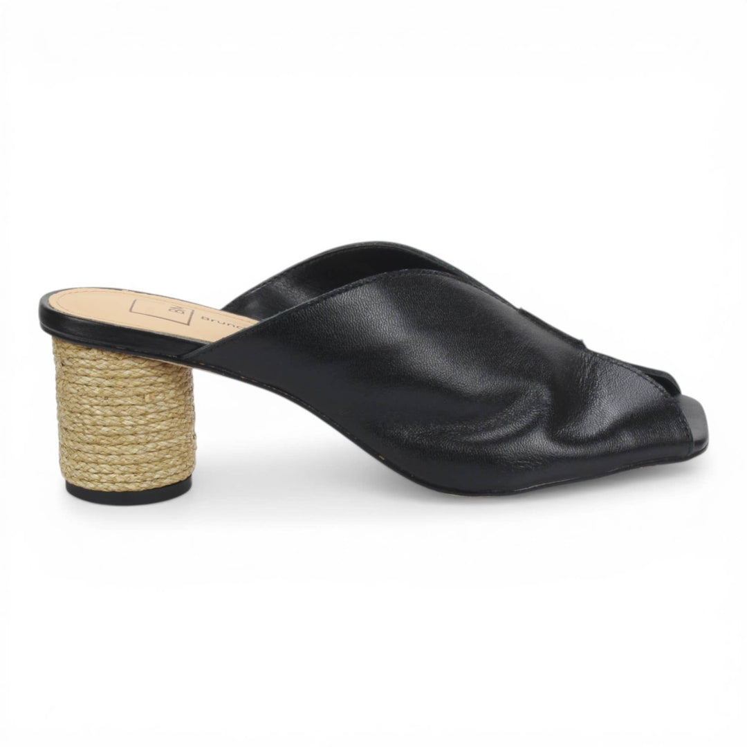 Sophie Mule Slide Sandal Leather - Black 59012