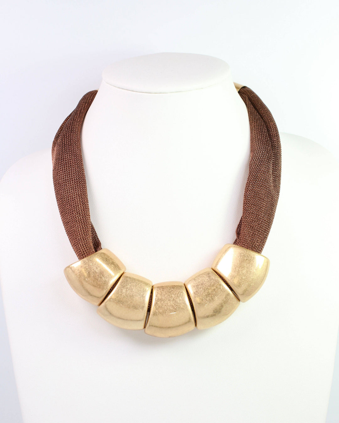 Alexis Mesh Necklace Bronze