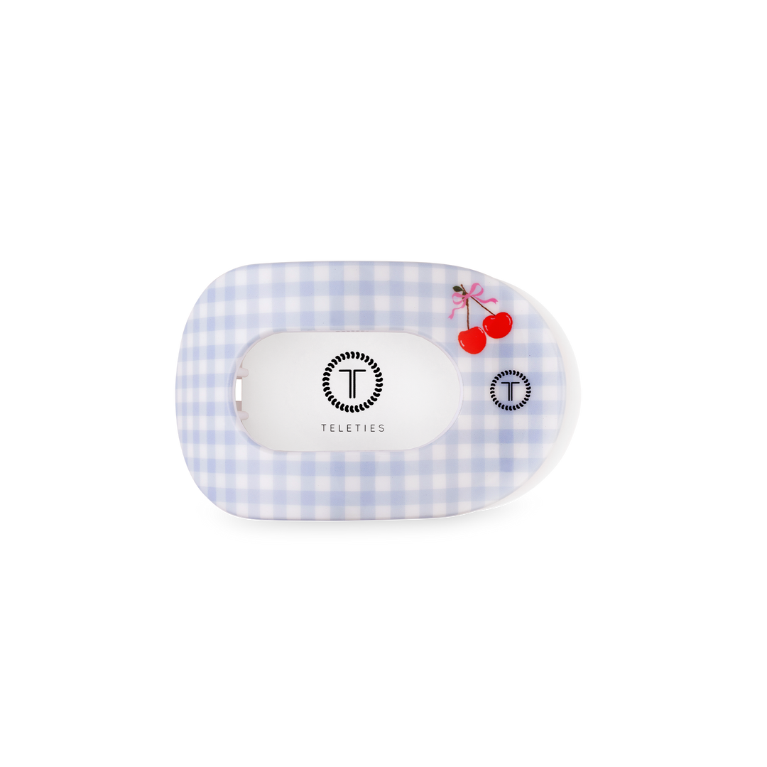 Teleties Flat Round Hair Clip | Small | Basket of Cherries