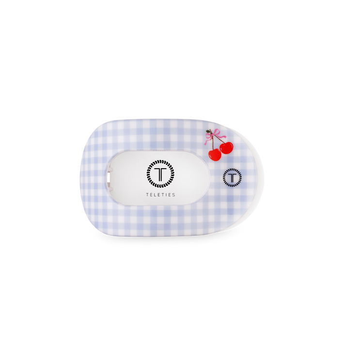 Teleties Flat Round Hair Clip | Small | Basket of Cherries